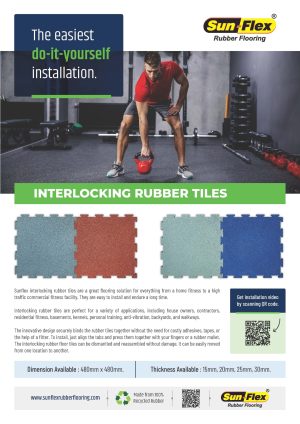Sunflex Interlocking Rubber Tiles