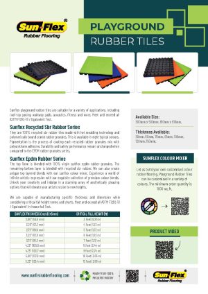 Sunflex Playground Rubber Tiles