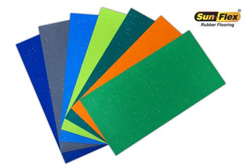 Sun-Flex Resilient Rubber Tiles