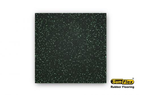 Black with spring green speckles