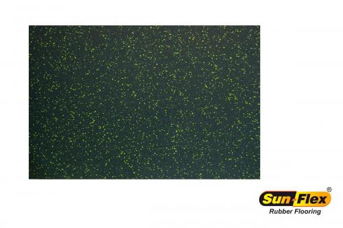 Black with lime green speckles